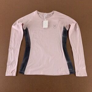 Reel Skipper Women's Size Small Pink Gray Long Sleeve Vented Performance Top New
